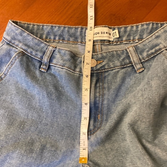 Revolve Women’s Denim Cargo Jeans High Waist Wide Leg 01 - Picture 7 of 12